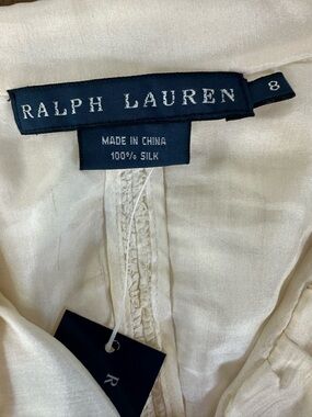 Ralph Lauren Ivory Silk Blouse